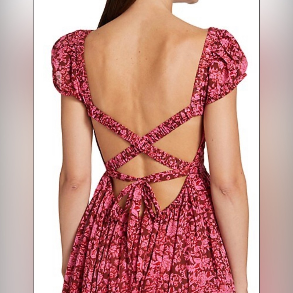 Freepeople Ultraviolet Dress Raspberry Combo Size: Large - Picture 3 of 6